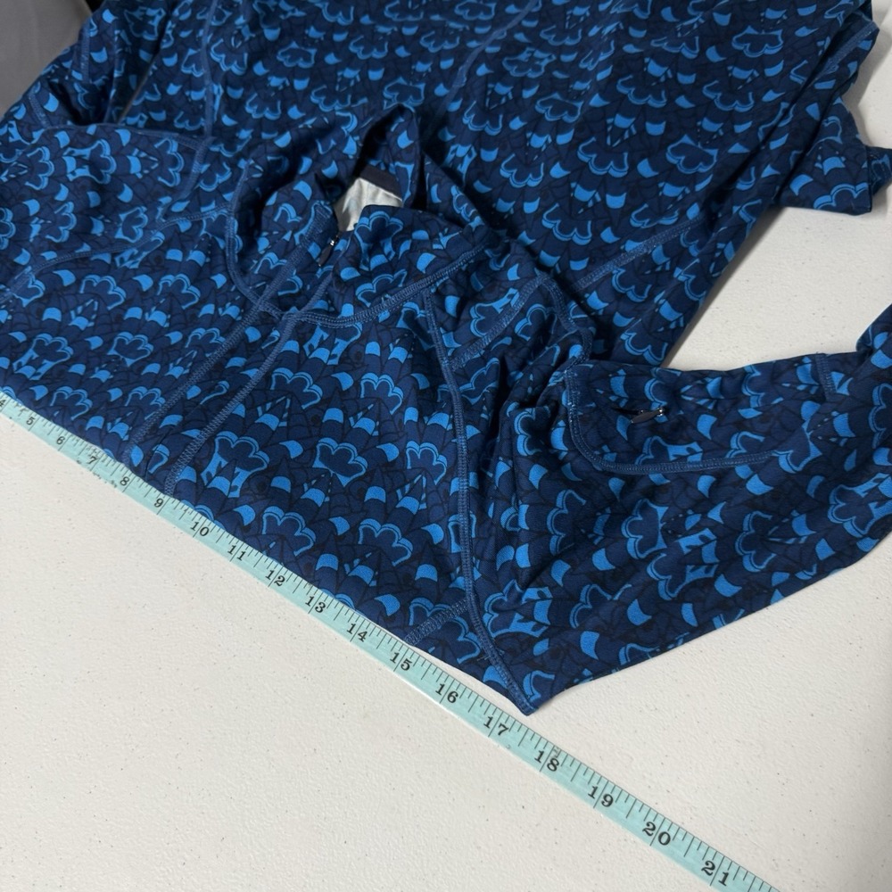 Title Nine Dream Getaway Long Sleeve Dress Venetian Blue Print Small Activewear - Picture 2 of 11